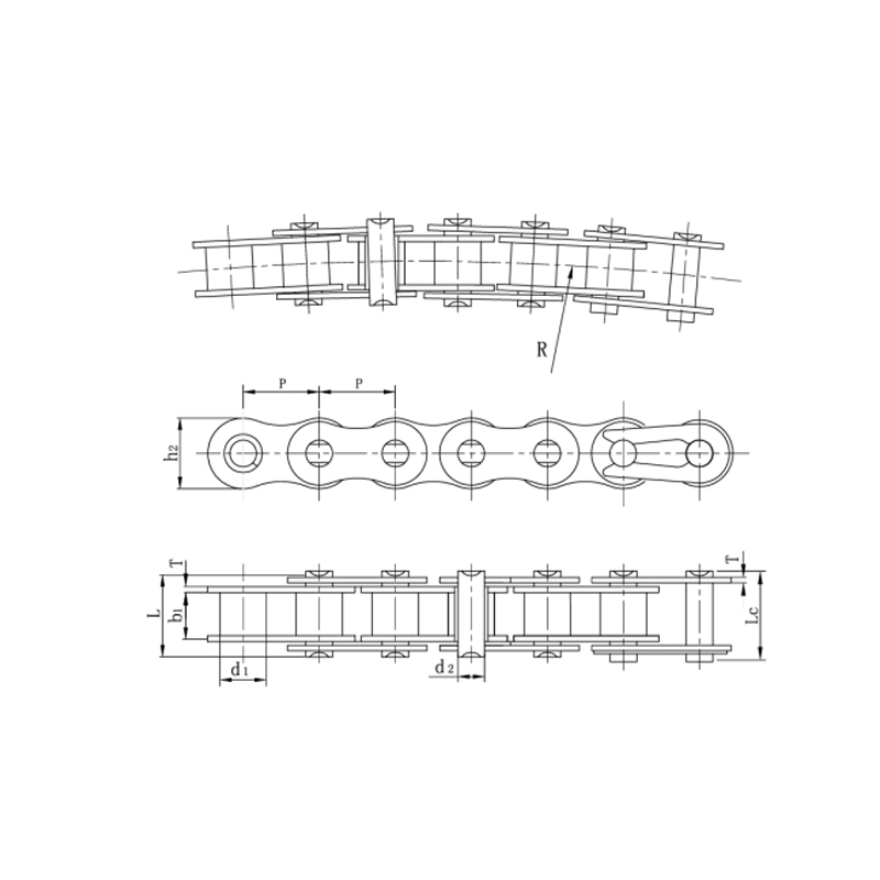 Rantai busur samping yang tahan lama dan berkinerja stabil