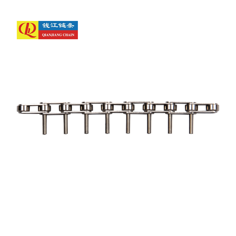 Rantai konveyor pitch ganda baja tahan karat dengan pin yang diperpanjang