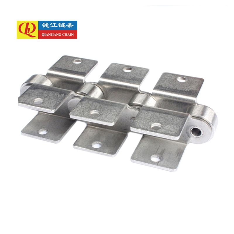 Lampiran rantai konveyor pitch ganda baja tahan karat